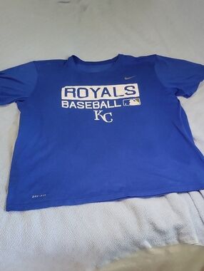 Nike Kids Royals Baseball T-Shirt in Royal Blue and White